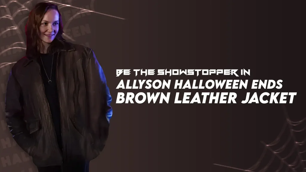 Allyson Halloween Ends Brown Leather Jacket
