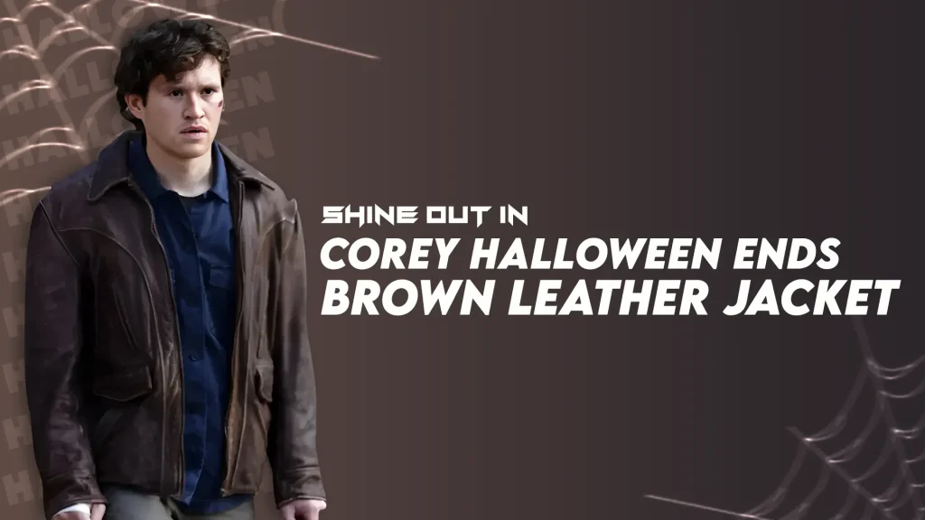 Corey Halloween Ends Brown Leather Jacket