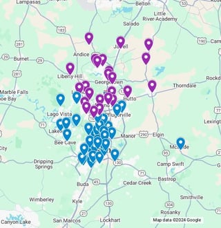 Reminder: this is the ONLY weekend you can vote in Austin! Here's a map of early voting locations in Travis and Williamson counties