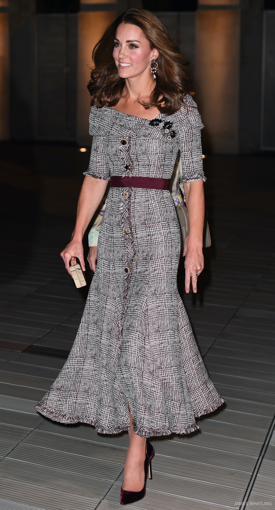 Kate Middleton wears an Erdem dress for a V&A Museum visit