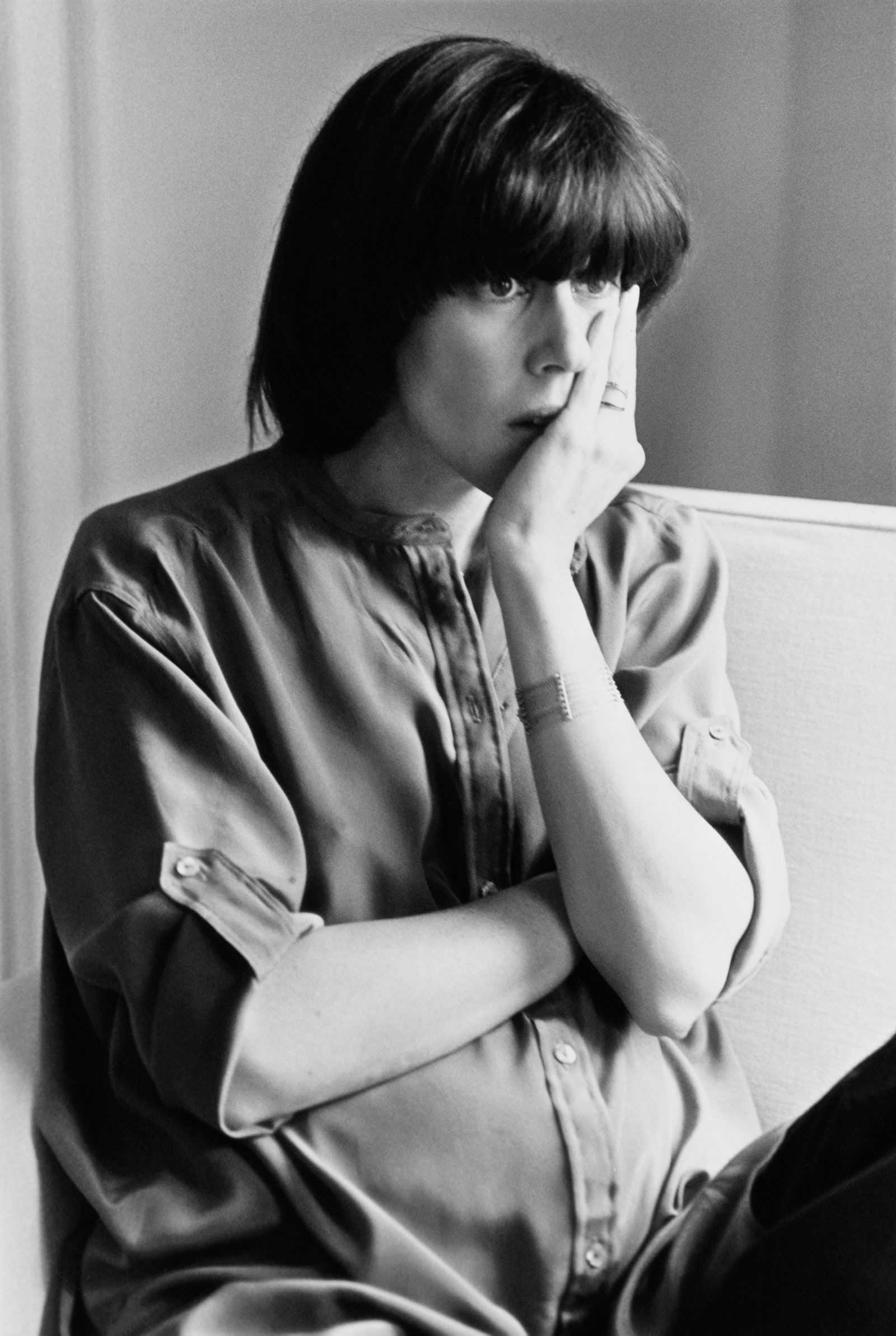 Image may contain Nora Ephron Head Person Face Sad and Adult