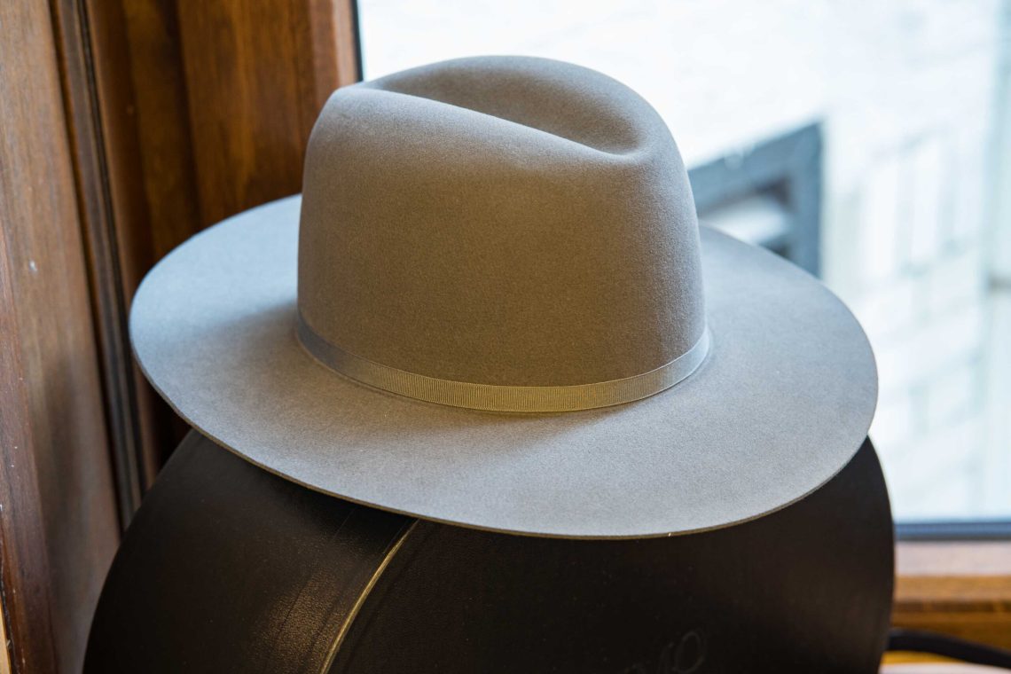 Wide brim.