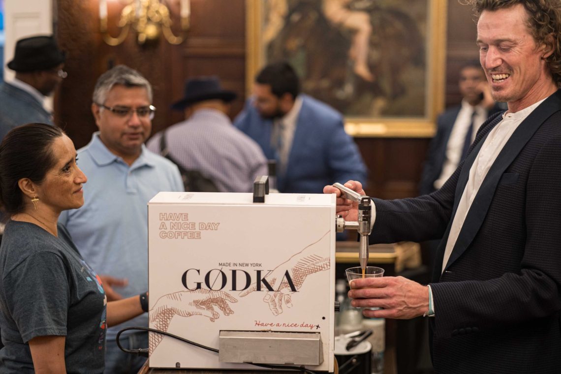 The Godka drinks surely was enjoyed by the visitors.