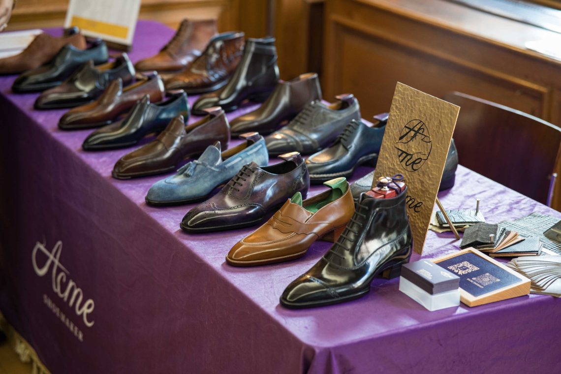 Acme's table is like a candy store for shoe lovers.