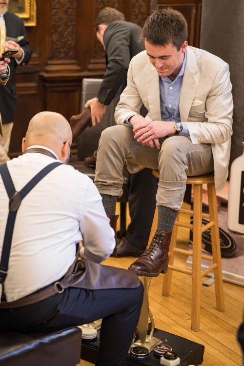 The shoe shine service was highly appreciated.