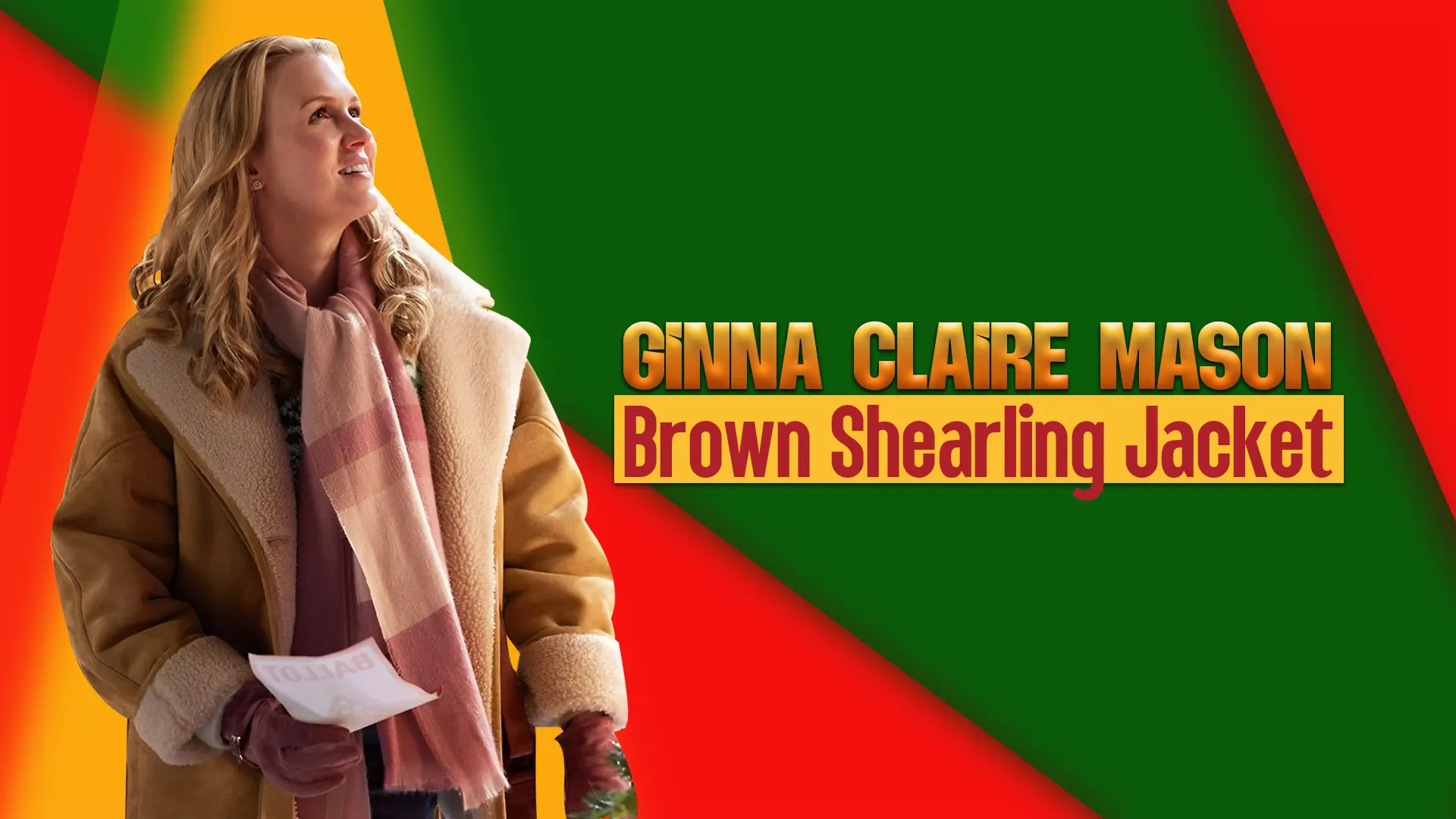 Ginna Claire Mason Brown Shearling Jacket