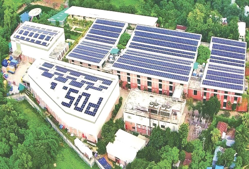 An aerial view of PDS's Bangladesh-based manufacturing facility GoodEarth Apparels Limited.