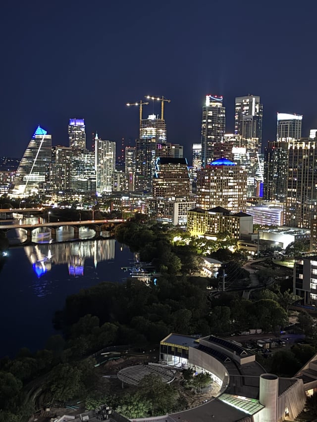 Night time skyline from the 31st Floor earlier this week. 