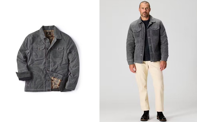 Flint and Tinder Flannel-Lined Quilted Waxed Rancher