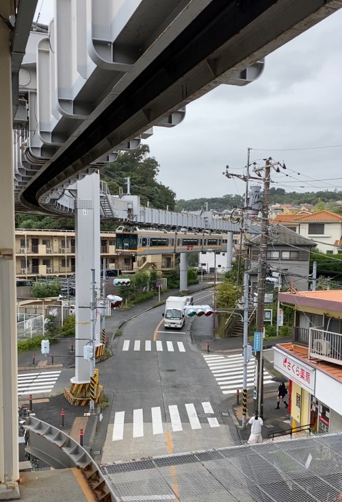 One arrive in Nishikamakura on the Shonan Monorail.