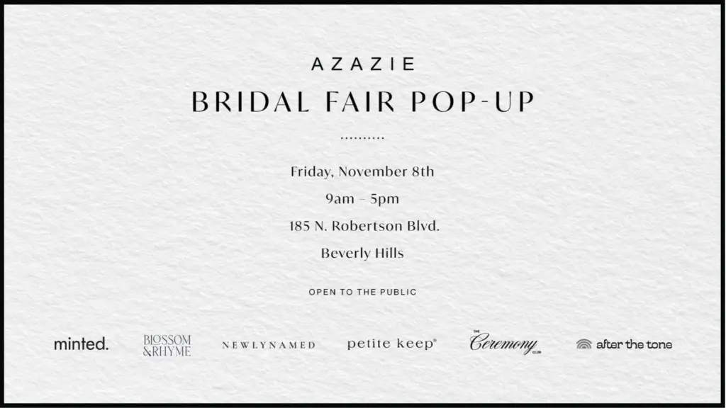 Azazie Bridal Fair Invite