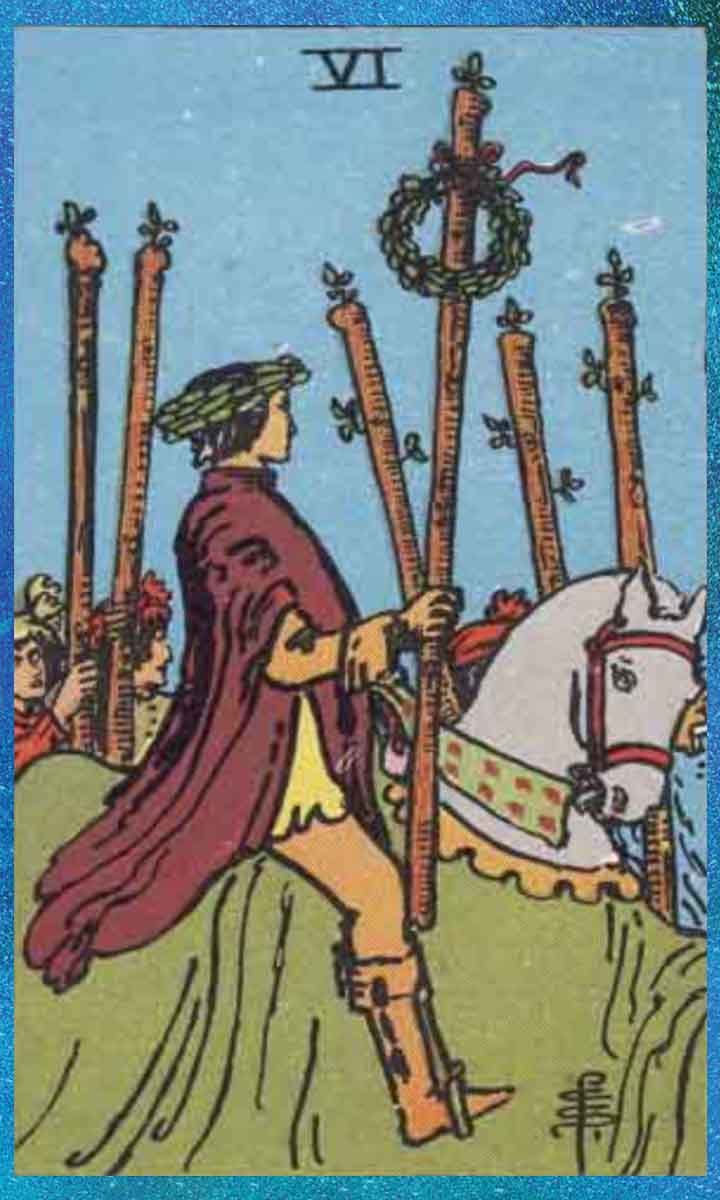 six of wands tarot card