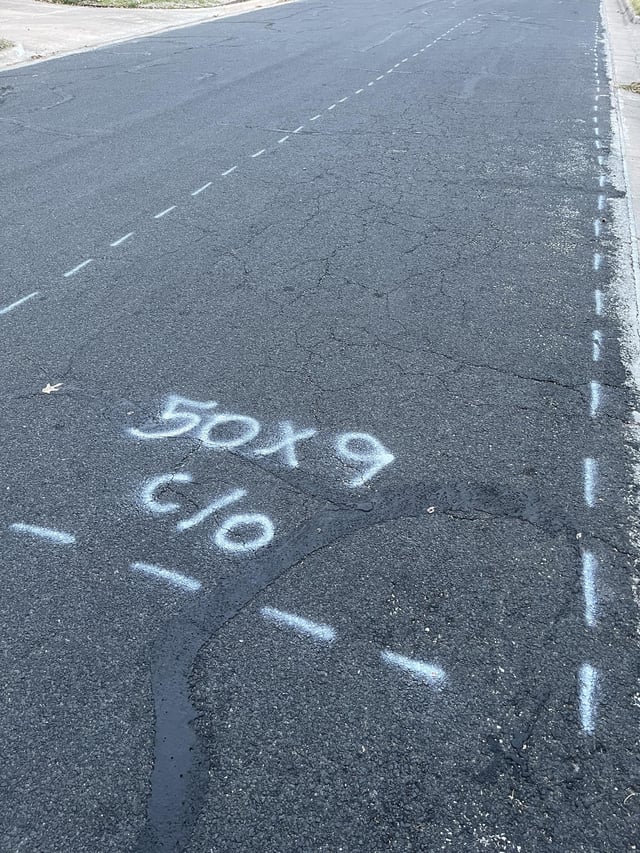 What are these markings all over my neighborhood?