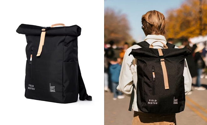 Best New Gear - Field Notes x GOT BAG Pitch Black Rolltop Backpack