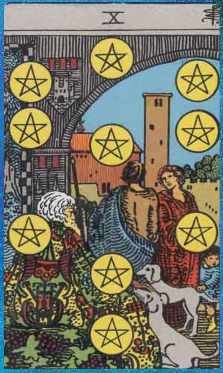 ten of pentacles tarot card